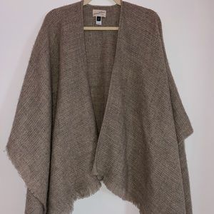 Tan fabric cardigan